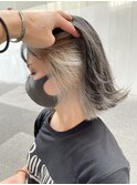 ネイビーグレージュ×パールベージュ ＊【インナーカラー/千葉】