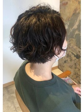 ジュエ (jouer) マスキュリンショート/髪質改善/ニュアンスパーマ/透け感バング