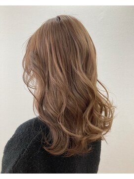 モルニ(MORNI) ショコラべージュ_マロンベージュ Aラインボブ かきあげ