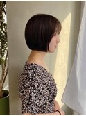 ミニボブ/ぱつっとボブ/前髪カット/韓国風［南青山］