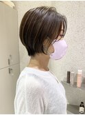 こなれミディ/美髪ヘア/大人かわいい/ホワイトグレージュ/渋谷駅