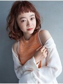 ベビーバング/外ハネボブ/ペールベージュ/髪質改善/TOKIO/20代