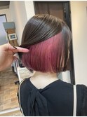ビビットピンク×ナチュラルか