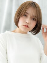 ドクターズ サロン ラブ(Dr's Salon LAB) 透け感前下がりボブ外国人風ハイトーンカラーh古河20代30代40代