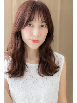 カバーヘア イヴ 戸頭店(COVER HAIR EVE) ベビーピンクゆるふわカールエアリーロング308X戸頭20代30代40代