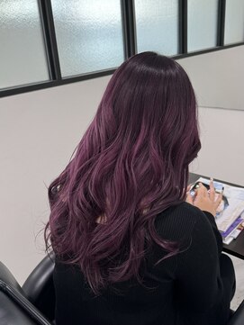 ビューティーサロン クロス(CROSS) ブリーチあり/ピンクカラー/ピンクラベンダー/カシスカラー