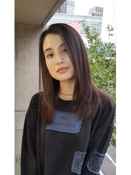 プレヴィア 銀座(PREVIA) フェミニンロングストレートヘア/フロントレイヤー