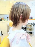 【morio成増 セリザワ】マッシュウルフ ハイライトカラー