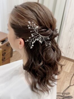 パチファニ 目黒店(pati fani)の写真/結婚式やお呼ばれなどのイベントに♪崩れにくく可愛いヘアメイクを叶えます。時間外予約もご相談下さい◎