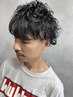 【メンズ】部分的に欲しいところポイントパーマ+カット＋スタイリング￥10000