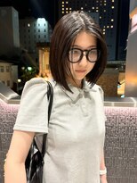 スニュウ(snuw)&nbsp;似合わせカットボブ小顔カットミルクティグレージュ