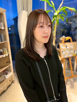 オブジェ シエル(obje't ciel) 【obje’t ciel】顔まわりレイヤー× brown【暮石　唯】