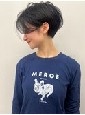 【morio】黒髪前下がりショートヘア♪