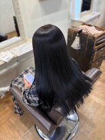 エクファ ヘア シェリル 草津 南草津店(ex-fa hair cherir)&nbsp;黒髪カタログ/クラゲヘアー/オリーブグレー/南草津