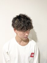 ヘアステーションフラット(HAIR STATION FLAT)&nbsp;ハイライトMIX波巻きパーマ