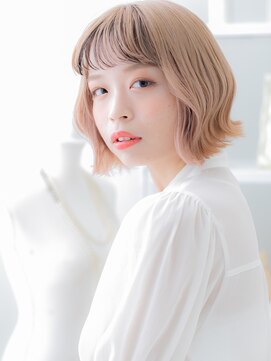 モッズヘア 上尾西口店(mod's hair) ハイトーンカラーフレンチカジュアル小顔ボブA4上尾10代20代30代