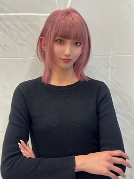 フェイスレイヤー×ピンク◎