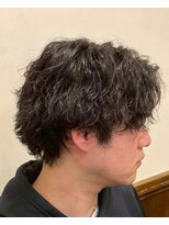 ヒロギンザ 銀座一丁目店(HIRO GINZA)&nbsp;《ツイスパ》無造作マッシュ/波巻きパーマ/メンズ/ツーブロック