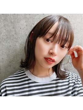 マルツ 銀座(maltu) オリーブベージュシャギーボブ透明感カラー30代40代50代60代銀座