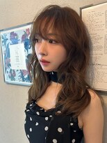 ハニーシブヤ(HONEY shibuya)&nbsp;パーマ/デジタルパーマ/セミロング/ナチュラルブラウン2