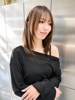 ユイマァル 岡山(YUIMARL)&nbsp;岡山レイヤーカット20代30代ハイライト似合わせ前髪顔周りカット