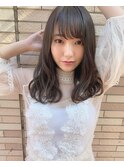 小顔可愛いナチュラルラフカールミディアム◎ 担当大山