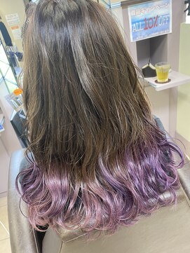 アールモンドヘア新世界 裾colour♪