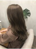 艶感くすみカラー♪髪質改善/抜け感/透明感カラー/ベージュ/小顔