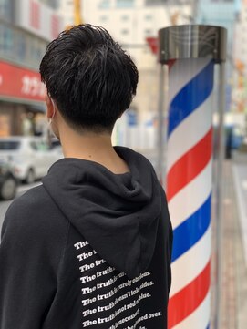 ヒロギンザ 八重洲店(HIRO GINZA) ツーブロックかき上げヘア