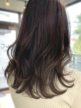 ザ シー 橋本(The C) 20代30代40代◎大人のセミロングレイヤー 艶カラー