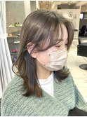 【vain#I】艶カーキグレージュ+ミディアムレイヤー