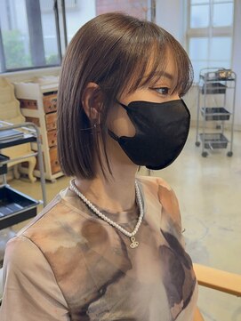 サンバイセライロ 千葉(SAN. by celilo) 韓国タッセルボブ×グレージュ