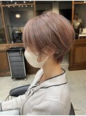 【ロンドカスティーヨ】くびれショート×ピンクベージュ