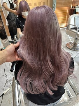 スリー(three) ピンクベージュ