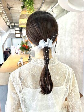 サンルーム(SUN room) 【手ぶらでok~飾り付き】タイトリボンアレンジ　satsuki