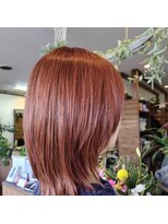 ヘアーサロン プアメリア(Puamelia)&nbsp;レイヤーボブ小顔大人可愛い外ハネスカーレットミディ20代30代