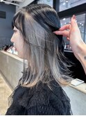 ブルーシルバーカーキベージュニュアンスカラー_ba487351