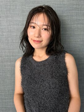 アム(amu) ニュアンスウェーブ/シースルーバング/ウェーブボブ/結べるボブ