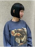 ミントグリーンアッシュ×顎ラインボブ