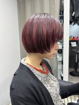 エトラ 渋谷店(etora)&nbsp;丸みボブ レイヤーボブ デザインカラー