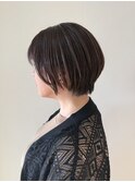 大人可愛いひし形ショートボブ