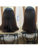 スパケアコース+カット・髪質改善・縮毛矯正・白髪染め