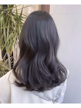 ヘアサロン エフ 渋谷(F) #ラベンダーグレー　#艶カラー　#グレーブラック