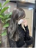 ◎艶髪ラベンダーベージュ×小顔レイヤー