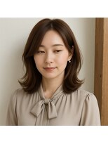 スープレックス ヘアーデザイン(SOUPREX HAIR DESIGN) ナチュラルミディアムレイヤーボブ 20代 30代 40代 50代 60代