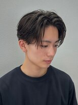 オーシャントーキョー 仙台(OCEAN TOKYO)&nbsp;黒髪ビジネスセンターパートツーブロック眉毛