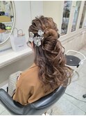 結婚式～ハーフアップ
