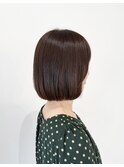 プツッと。切りっぱなしボブ