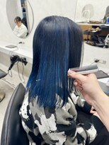 ノアル 大宮店(NOAHL)&nbsp;ネイビー 青 アンブレラカラー Y