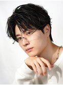 黒髪リクルートフェザーショートフェザーパーマ韓国マッシュ